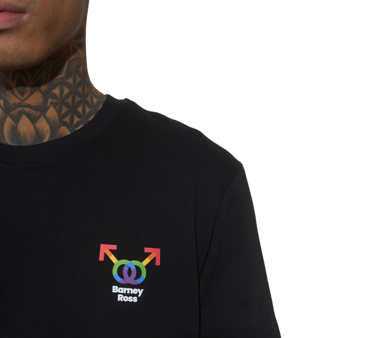 CAMISETA BR BLACK RAINBOW (Camiseta Negra de Algodón Orgánico – Estilo y Actitud)