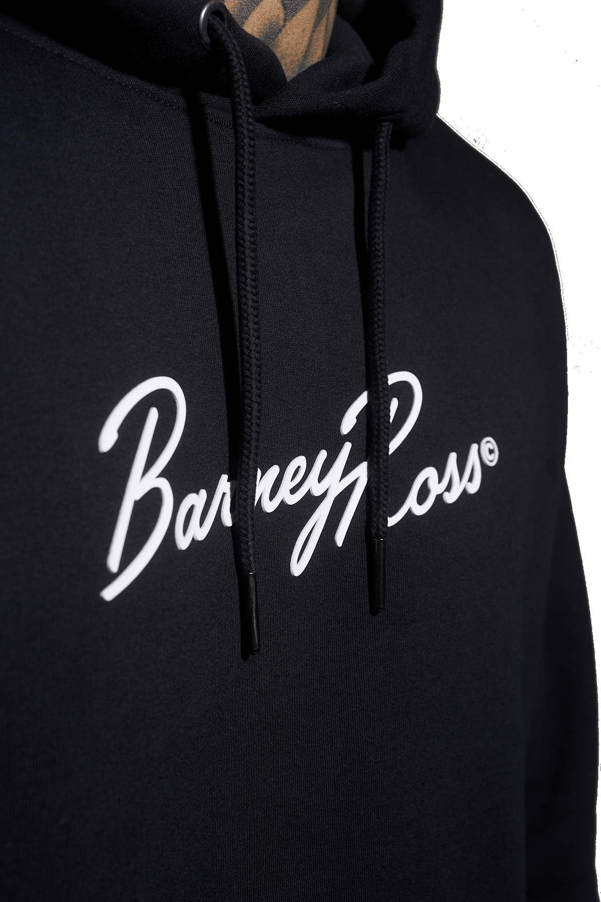 SUDADERA CON CAPUCHA BR BLACK (Sudadera con Capucha de Lujo en Algodón Orgánico y Poliéster Reciclado)