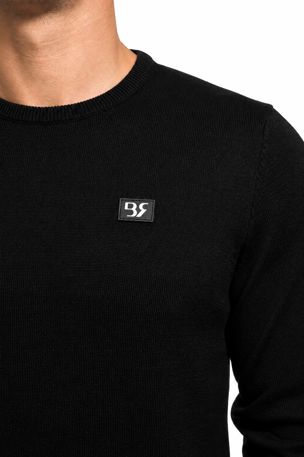 JERSEY BR BLACK (Jersey Negro Elegante – Estilo y Sostenibilidad para el Hombre Moderno)