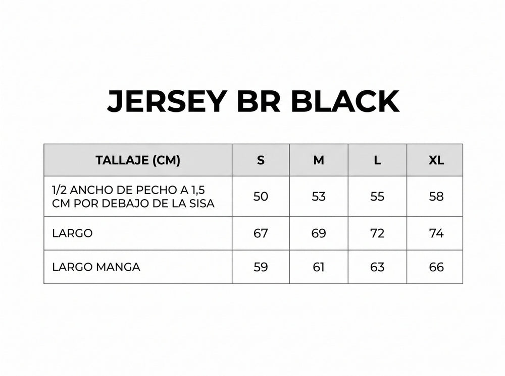Guía de tallas