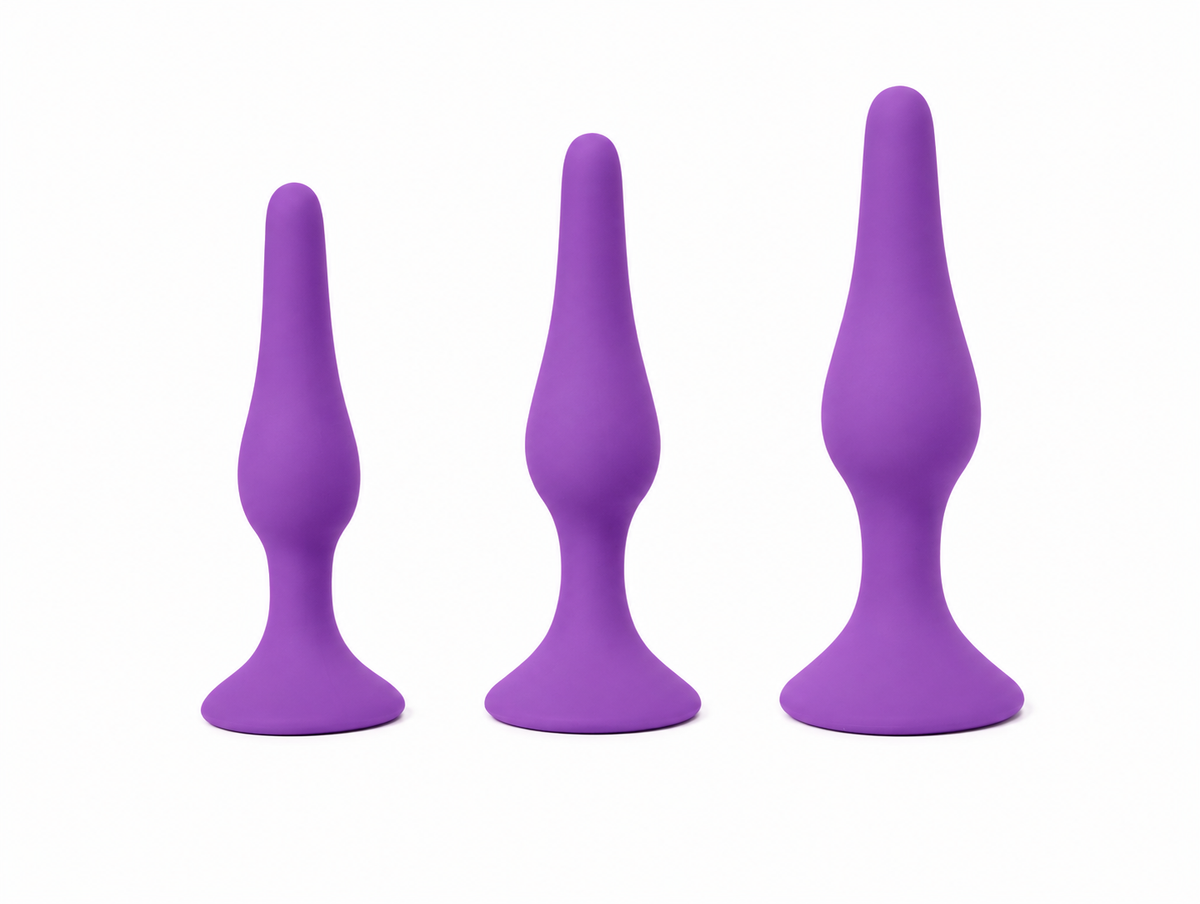 INTIMEN TRAINING KIT (Set de Tres Plugs de Silicona – Perfectos para Principiantes